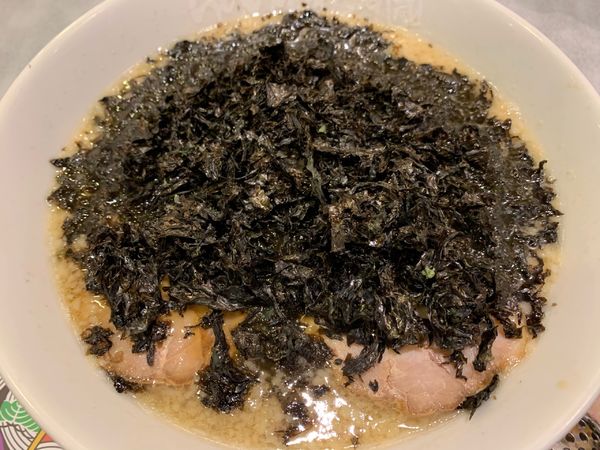 「らーめん潤黒バラのりトッピング」@らあめん花月嵐 刈谷駅前店の写真