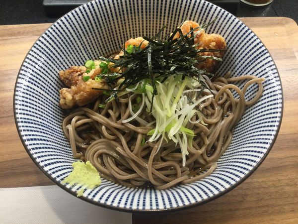 「冷・から揚げ蕎麦(¥650)」@蕎麦29東京の写真