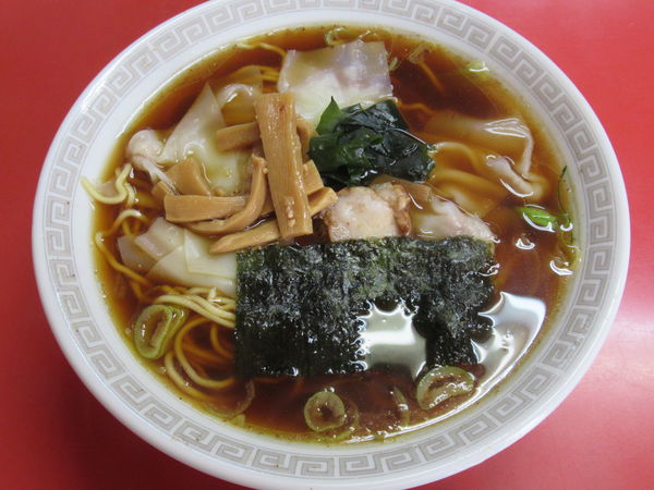 「ワンタンメン（650円）」@中華料理 蘭香園の写真