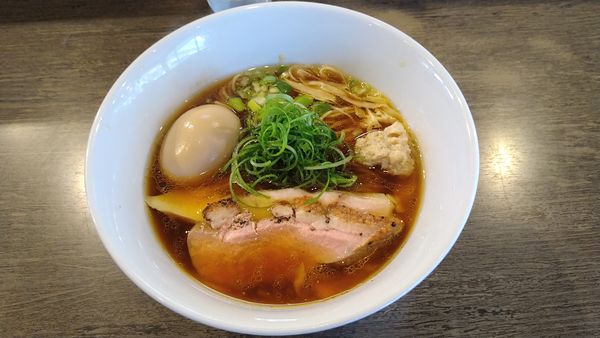 「地鶏そば(醤油)¥880+奥久慈味玉¥100-」@らーめん楓の写真