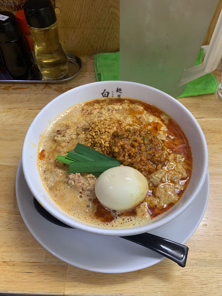 「岐阜辛麺(並)TP味玉」@麺屋 白神の写真