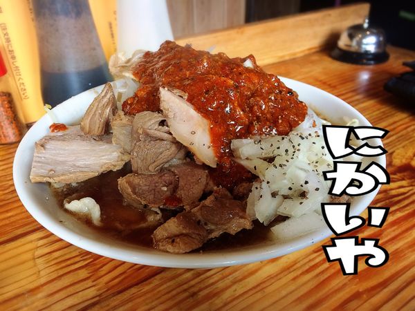 「ぶた入りオロチョンラーメン￥750」@にかいやの写真