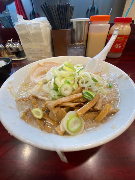 「メンマラーメン」@こってりらーめん なりたけ 本八幡店の写真