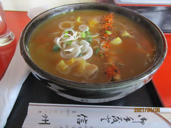 「カレー南蛮蕎麦 700円」@信州の写真