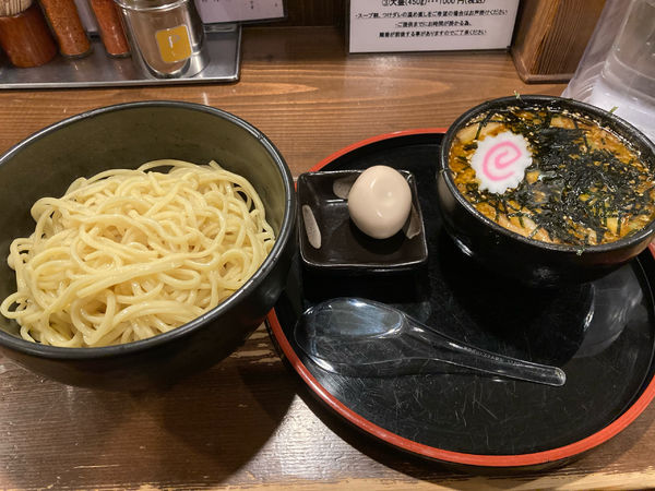 「味噌キムチつけ麺中盛＋味玉」@拉麺 閏の写真