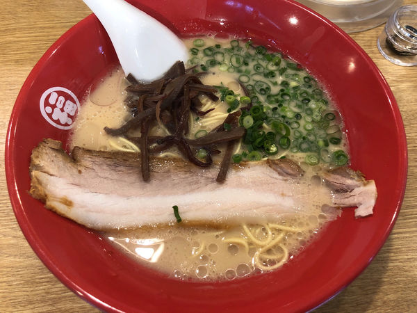 「ラーメン　バリカタ」@豚骨ラーメン 福の軒の写真