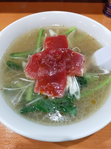 「鮪ラーメン」@牡丹の写真