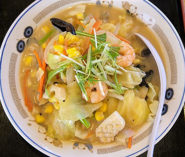 「【期間限定】具だくさん海鮮ちゃんぽん ￥750」@山田うどん 川越中居店の写真