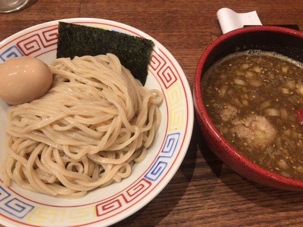「煮干しつけ麺（小盛300ｇ）780円+味玉120円」@SAITOU拉麺店の写真