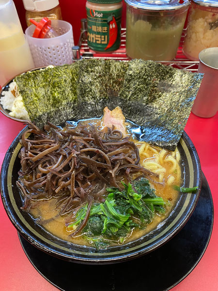 「ラーメン　キクラゲ」@柏 王道家の写真