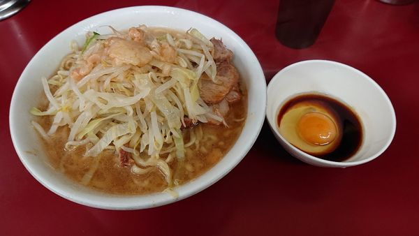 「小ラーメン アブラ カラメ すき焼きたまご」@ラーメン二郎 相模大野店の写真