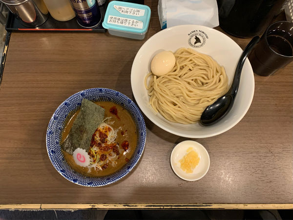 「【限定】秩父みそ熱盛り 冷や盛りver」@狼煙 東大宮店の写真