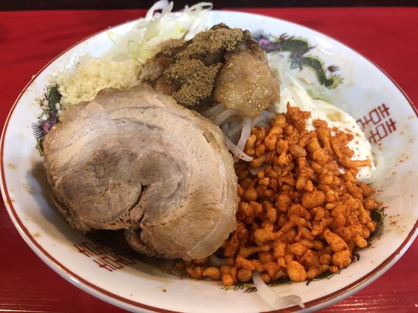 「まぜそば（ミニ）」@鷹の目 大宮店の写真