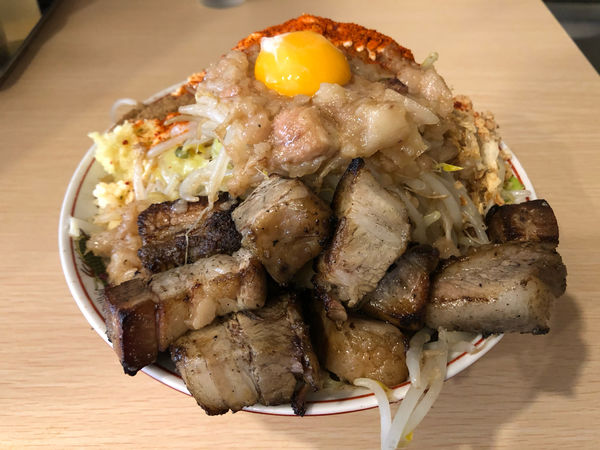 「汁なし+豚増し」@自家製麺 まさきの写真