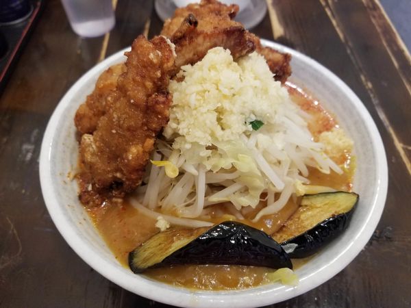 「あんかけDX」@旨辛ラーメン表裏 高田馬場店の写真