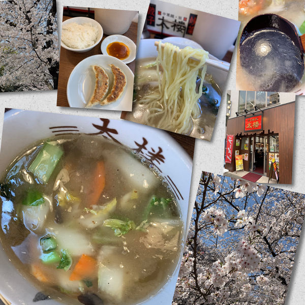 「五目海老塩ラーメン880円餃子(ｸｰﾎﾟﾝ)ﾗｲｽ(無料)」@中華麺飯 太楼の写真