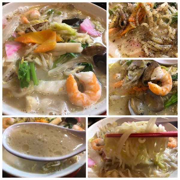 「【4月限定】アサリと炒め野菜の白湯塩タンメン900円SNS」@まるふじ食堂の写真