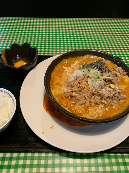 「満州トロトロ坦々油そば」@キッチン男の晩ごはん 三鷹の写真