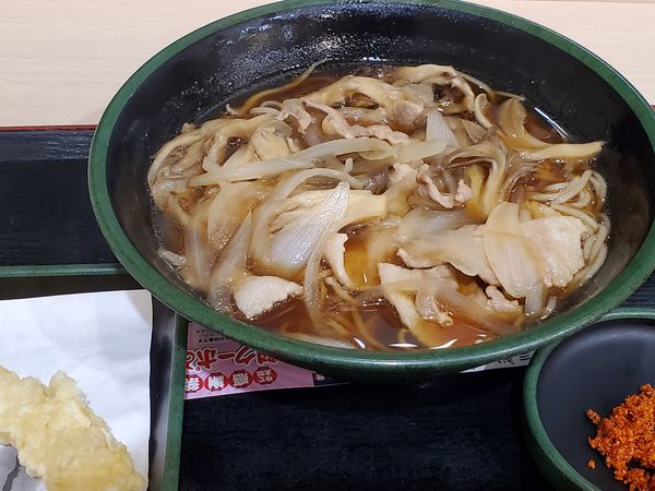 「肉舞茸そば」@ゆで太郎 長者町店の写真