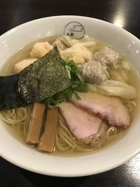 「特製ワンタン麺 白だし ¥1100」@八雲の写真