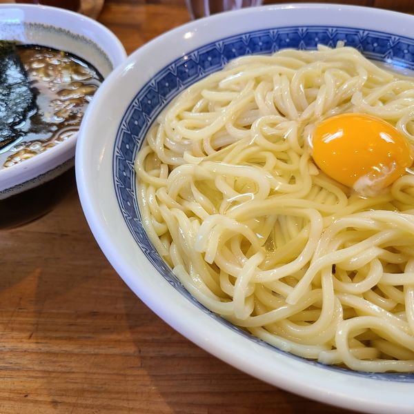 「つけめん玉子+生卵」@自家製中華そば としおかの写真