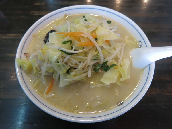 「野菜たっぷりタンメン(鶏白湯塩味):900円」@福来軒の写真