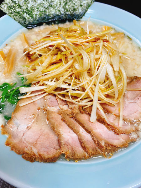 「塩ネギチャーシューメン、メンマトッピング」@ラーメンショップ椿 ひたちなか店の写真