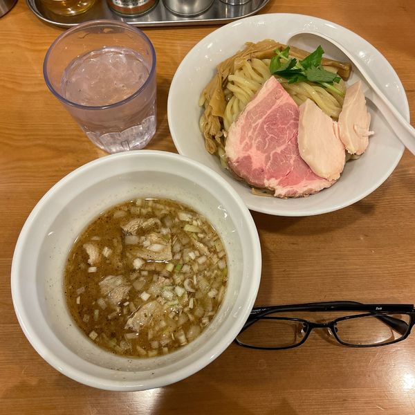 「ガーリック肉塩つけめん 並盛」@つけめん桜坂の写真