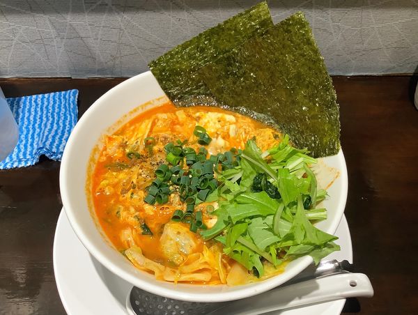 「牛骨白湯　ユッケジャン　並」@五瞭の写真