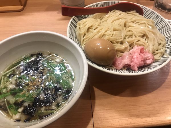 「味玉入り塩つけ麺、塩ダレロース丼、焼きあご塩らー麺」@焼きあご塩らー麺 たかはし 大船店の写真