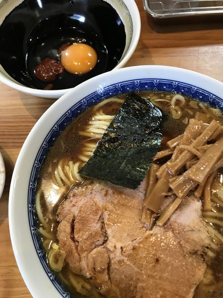 「ラーメン、並、生卵」@自家製中華そば としおかの写真