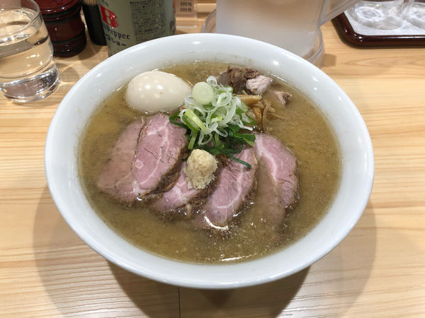 「味噌チャーシューめん + 煮玉子」@三ん寅の写真