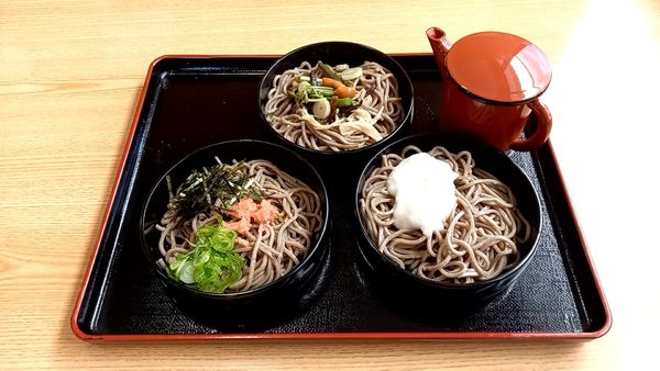 「3色割子そば」@山太の写真