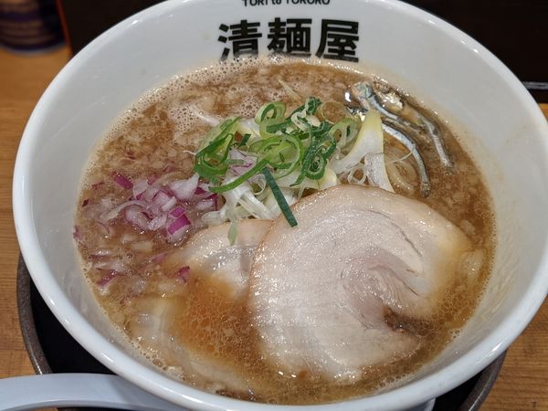 「限定鶏豚煮干し」@清麺屋の写真