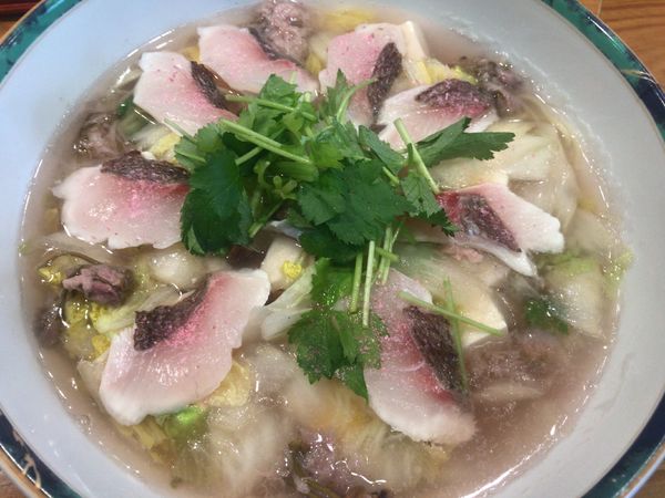 「旬！桜と桜鯛の麺1100円」@割烹 京枡の写真