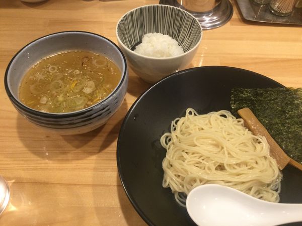 「ゆず塩つけ麺・ミニライス付き(¥900)」@サスケ（SASUKE）の写真