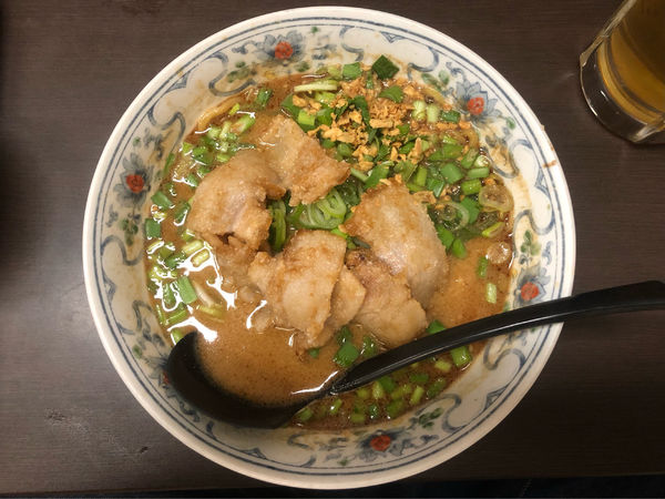 「スタミナ豚バラ薬味めん」@らーめん いやどうもの写真