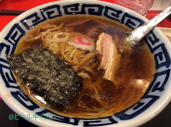 「ラーメン(550円)、餃子(350円)」@中華居酒屋 点心の写真