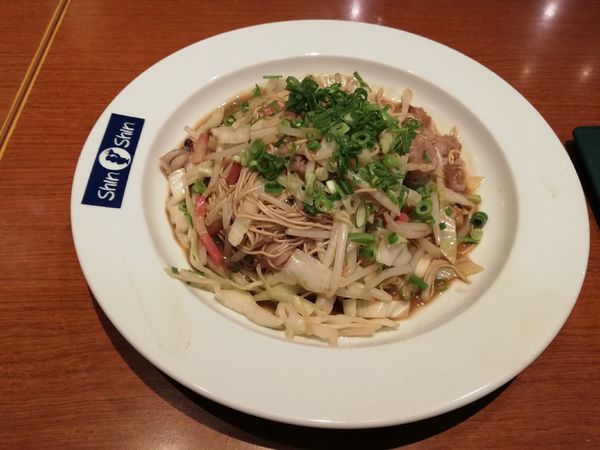 「博多焼きラーメン」@博多ラーメン ShinShin 博多デイトス店の写真