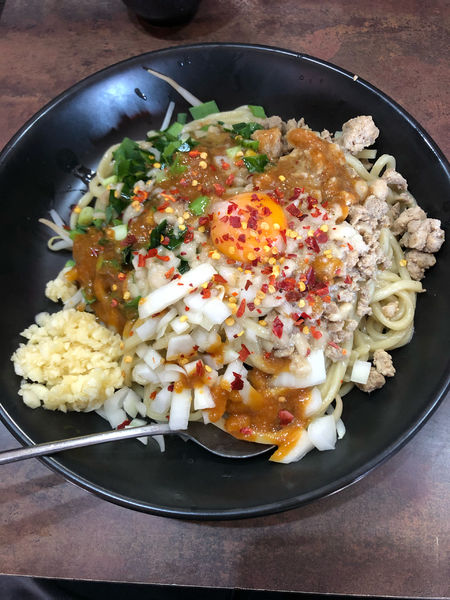 「油そば　850円」@ラーメン屋 ばーばら 幸田店の写真