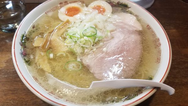 「味玉中華そば　塩　大盛」@らあめん 寸八 総本店の写真