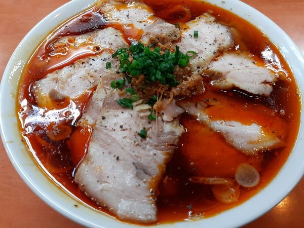「チャーシューメン　辛口」@日陰の写真