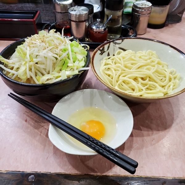 「もりそば小・塩・野菜・生卵・ビール」@所沢大勝軒の写真