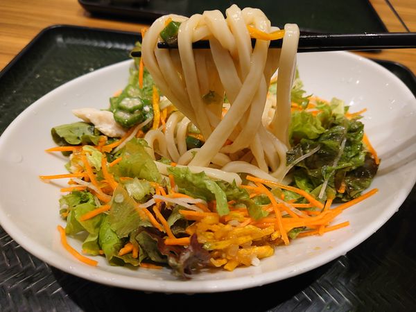 「コクうまサラダ（生姜と玉葱）520円」@はなまるうどん 北朝霞駅前店の写真