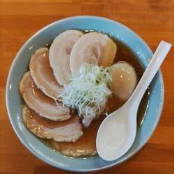 正油チャーシュー+味付け玉子 ﾒﾝﾏ抜き
