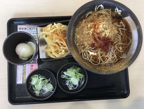 「朝そば(380¥)」@ゆで太郎 荒川沖店の写真