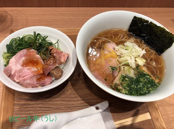 「金色不如帰 鴨と蛤の醤油そば(1100円)」@ラーメンWalkerキッチンの写真
