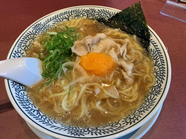 「熟成醤油肉そば＋鉄板玉子チャーハン小（チャーハンセット）」@丸源ラーメン 市川大野店の写真