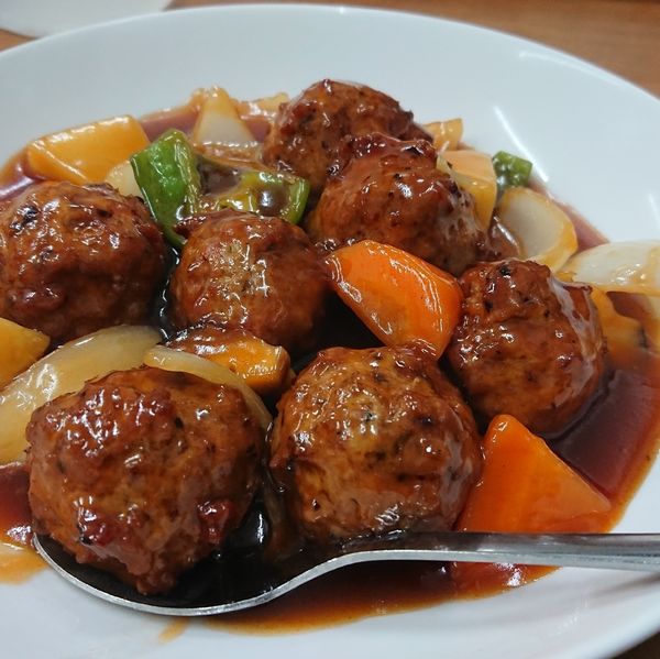 「チャーハン 唐揚げ 広東麺 肉団子」@中華食堂 古磯の写真