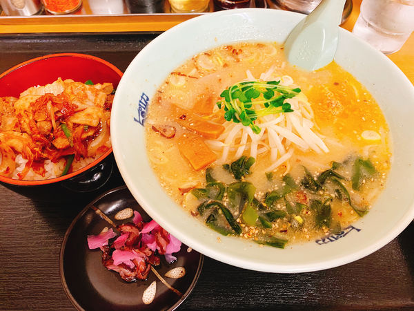 「Aランチ　味噌ラーメン」@ピリカ 新田店の写真